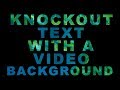 Knockout Text With a Video Background using HTML and CSS