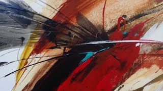 How to paint abstract/ Brushes and palette knives/ Acrylics