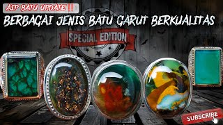 CEK HARGA 23 PCS‼️BERBAGAI JENIS BATU GARUT BERKUALITAS😍 HIJAU GARUT DAN PANCAWARNA ASLI