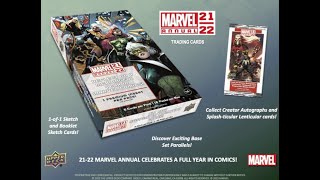 #なめこ BGBPB マーベル 2021-22 Upper Deck UD Marvel ANNUAL Box アッパーデック コミック系　漫画　スケッチカード　トレカBROG水道橋店　開封動画