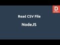 NodeJS Read CSV File