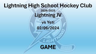 Lightning JV vs Yeti GAME 2/6/2025