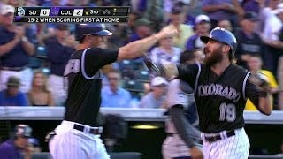 SD@COL: Blackmon hits a two-run shot to open scoring