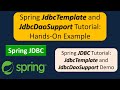 Spring JdbcTemplate and JdbcDaoSupport Tutorial: Hands-On Example