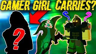 Roblox Dungeon Quest Scripts Videos 9tube Tv - this gamer girl tries to carry me in kings castle roblox dungeon