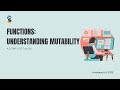 Understanding Mutable vs. Immutable Objects in Python: Functions & Memory Explained