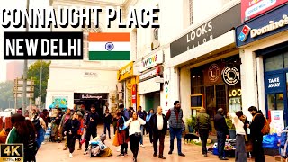 Walking And Exploring- Connaught Place Street Full Of Life \u0026 Local Vibes 4K HDR Walking Tour Video