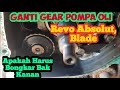 Cara Ganti Gear Pompa Oli Revo,Blade