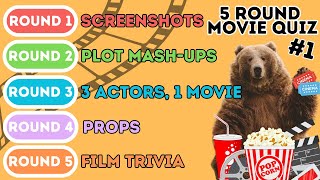 The 5 Round Movie Quiz | Screenshots, Plots, Actors, Movie Props, Film Trivia (50 Questions) *1