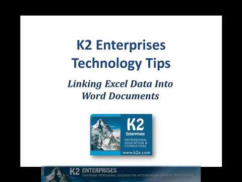 Linking Excel Data Into Word Documents.mp4 Linking Excel Data Into Word Documents.mp4