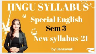 Hngu syba sem 3 Special English new syllabus- 2021