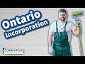 Ontario Incorporation