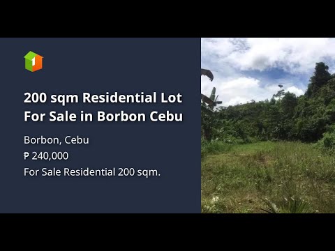 200 Sqm Residential Lot For Sale In Borbon Cebu - YouTube