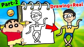 Drawing Became Real 😱 (Part 2) || Funny Game Roblox 😂