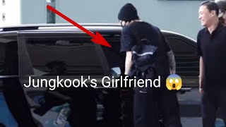 Jungkook bring his girlfriend at the Airport😱 #bts#jungkook#video