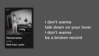 sombr - Homewrecker (Lyrics)