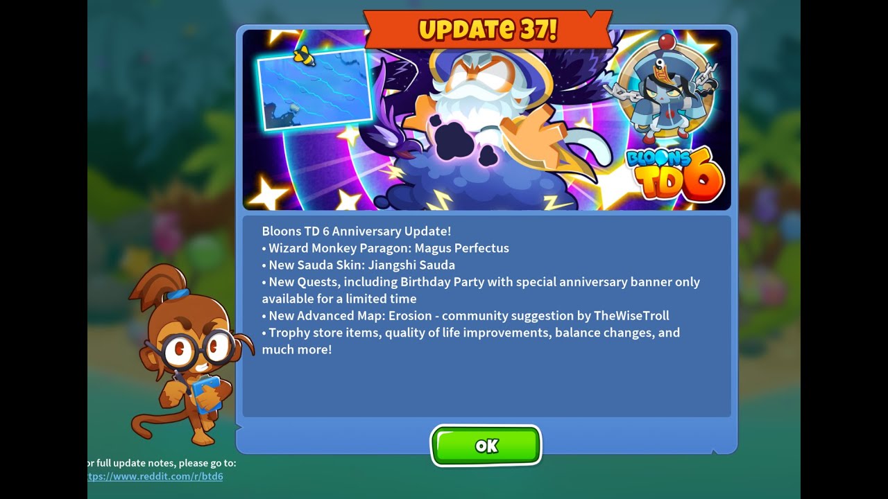 New Btd6 Birthday Update New Paragon Youtube