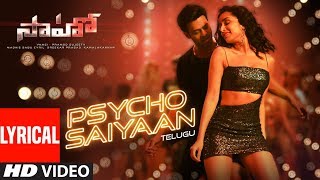 Psycho Saiyaan Lyrical - Saaho Telugu| Prabhas, Shraddha K| Tanishk Bagchi,Dhvani Bhanushali,Anirudh