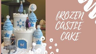 Disney Frozen Castle Cake (Birthday Cake). . . how to
