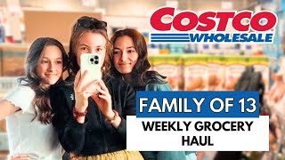 FAMILY OF 13❤️ WE ONLY NEEED A FEW THINGS🤪COSTCO GROCERY HAUL! 🛒SHOP WITH ME!