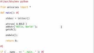 Python [curses] 05 Attributes