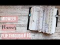 Midweek Planner Flip #16 | Foxy Fix Travelers Notebook & Planner Perfect Set Up