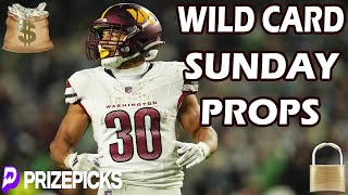 PRIZEPICKS NFL PICKS | NFL PLAYOFFS WILD CARD ROUND | SUNDAY GAMES | NFL PLAYER PROPS PICKS