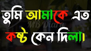 কষ্ট লাগে খুব -Life Changing Motivational Quotes in Bengali | Monishider Bani Kotha By MB Diary