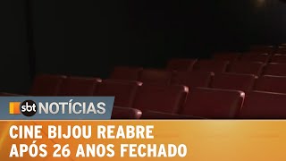 Cine Bijou, tradicional cinema de São Paulo, reabre após 26 anos fechado | SBT Notícias (25/01/22)