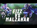 FIZZ vs MALZAHAR MID matchup | Main Fizz | Season 14 |