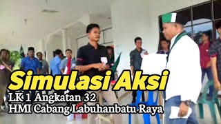 Simulasi Aksi LK 1 Angkatan 32 HMI Cabang Labuhanbatu Raya