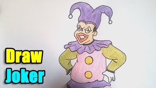 How to Draw the Joker step by step