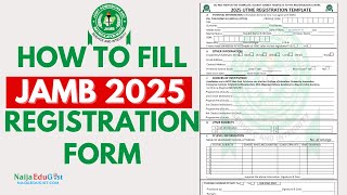 How To Fill JAMB Registration Form for 2025 | How To Register for JAMB 2025 | JAMB EPIN UTME 2025