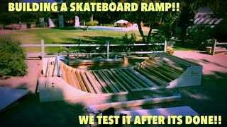 Building An OC Ramps Skateboard Mini-Ramp!