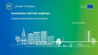 Innovation Call Info webinar: Guidance and Rules on Innovation