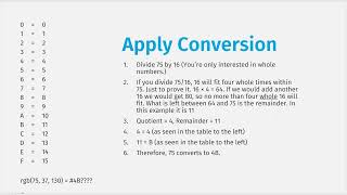 11: RGB and HEX (Conversion)