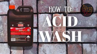 How to Acid Wash Brick Paving for a Perfect Finish