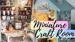 DIY Miniature Craft Room | SHE Shed | Super Easy