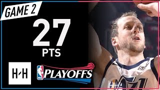 Joe Ingles  Game 2 Highlights Jazz vs Rockets 2018 NBA Playoffs - 27 Pts!