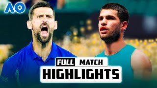 Carlos Alcaraz vs Novak Djokovic QF - AO 2025