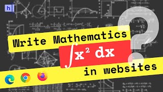 Write Mathematics Equation in a website | Mathjax vs. Katex