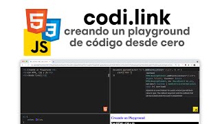 CODI.LINK: Construyendo un PLAYGROUND de código desde CERO 🔥