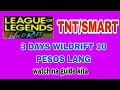 HOW TO REGISTER  WILDRIFT10 SA TNT FOR 3 DAYS