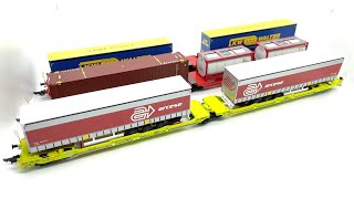 Model review: Roco DB / GATX pocket / container cars