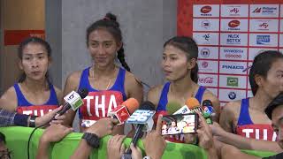 ไฮไลท์ วิ่ง 4x100 เมตรหญิง เหรียญทอง ซีเกมส์ที่ฟิลิปปินส์ 2019