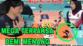 Detik MEGA JATUH DUA KALI PELATIH GS CALTEX  TEPUK TANGAN