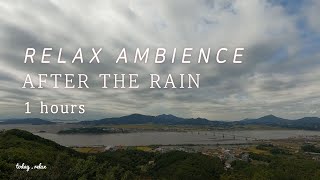 [4K] Autumn sky after rain - comfortable atmosphere, beautiful scenery, sound of nature,