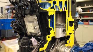 AGCO Sisu Power 49 AWI diesel engine cutaway