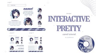 interactive & pretty carrd tutorial!　⁺　© to the owner