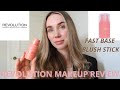 MAKEUP REVOLUTION FAST BASE BLUSH STICK - BABY - £6 - REVIEW & DEMO.